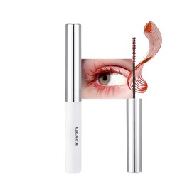 BINGBRUSH Colored Mascara for Eyelashes, Voluminous Colorful Mascara, Pink Purple Blue Green Red-Lengthening, Defining, Curling, Multiplying Formula (#10-Brick red, 1 Count (Pack of 1))