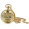 JewelryWe Vintage Women Pocket Watch : Gold Tone to My