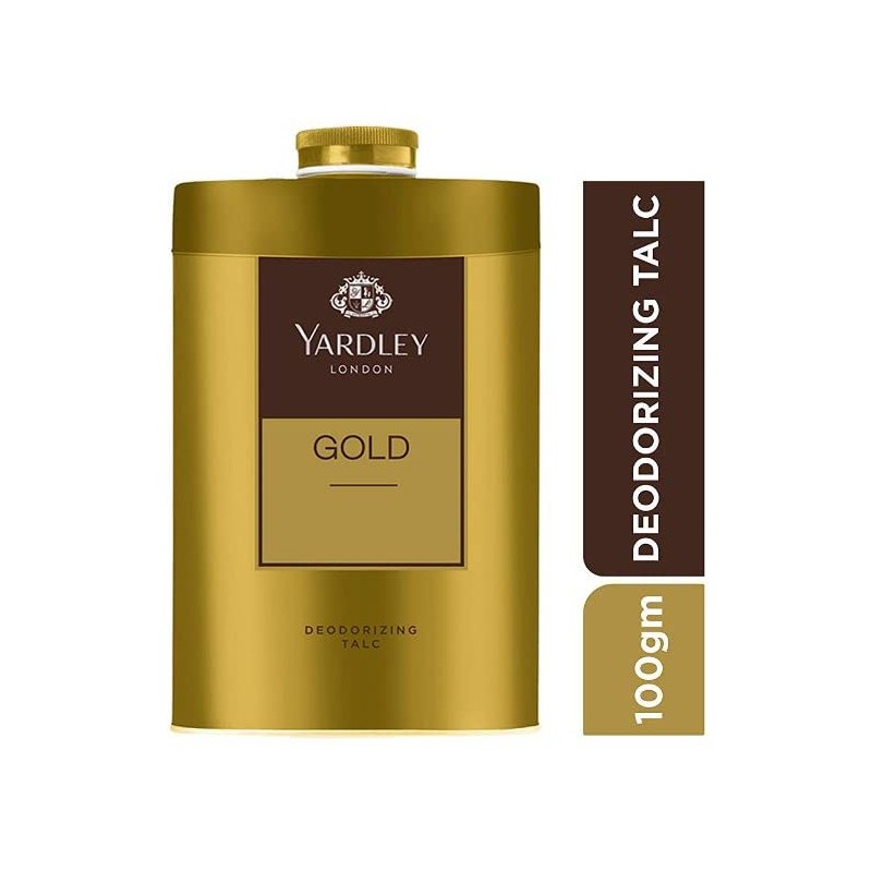 2 x 100gm Yardley London Gold Deodorizing Talcum Powder for