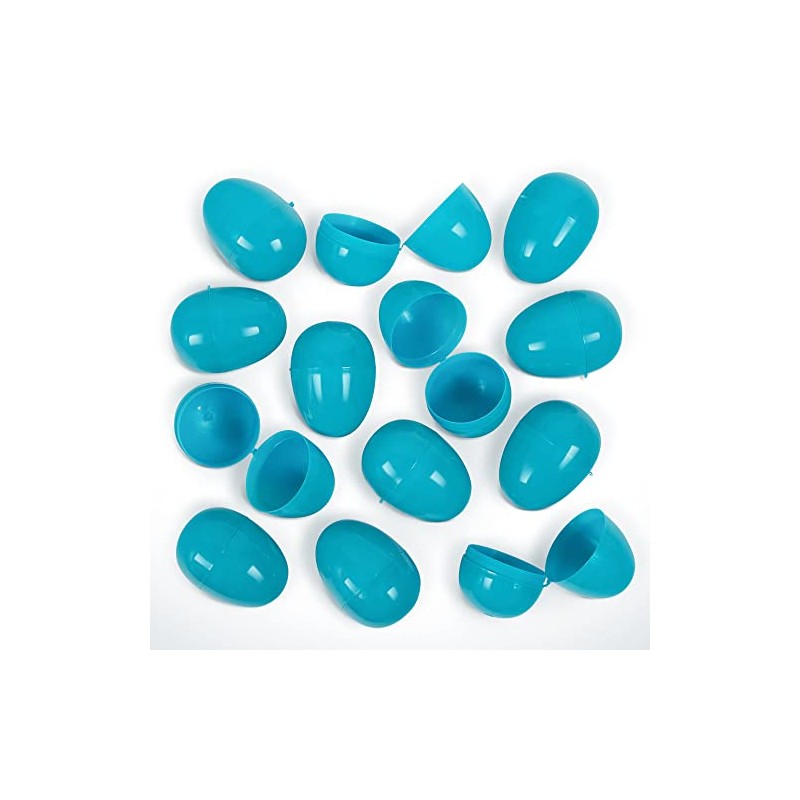 American Carnival Mart 100 Pack of Teal Bulk Hinged Easter