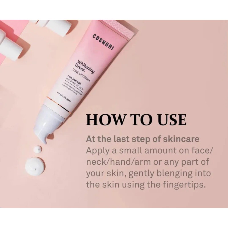 Cosnori Whitening Dress Cream 50ml Tone-up Aclarante Kbeauty
