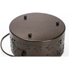 LimCryspp Retro Portable Iron Mosquito Incense Holder with Processing Round