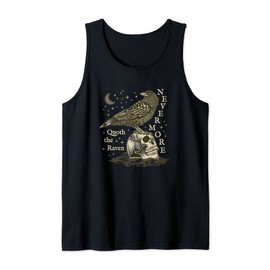 Nevermore The Raven Edgar Allan Poe Dark Academia Literature Tank Top
