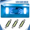 Lyxheth 6PCS 28mm 29mm 6614F Festoon LED Car Bulb, Car