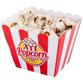 Rainbow Socks - Women's Men's Funny Popcorn Socks Gift 2 Pairs, 2 x popcorn