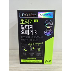Paleo Doctor's Note Supercritical Altige Omega 3 1050mg x 30 capsules 2 boxes / 팔레오 닥터스노트 초임계 알티지 오메가3 1050mg x 30캡슐 2박스