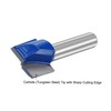 sourcing map 18mm Dia 8mm Shank Bottom Cleaning Router Bit,