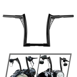 21ST Rise 12" Meathook Ape Hanger 1.25" Fat Bar Handlebars For Harley Softail Dyna XL