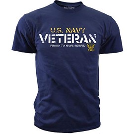 Black Ink Design Men's U.S. Navy Veteran T-Shirt X-Large Navy