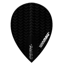 Winmau Darts Sport Prism Delta Pear Flights Pack 10 - Black, One Size