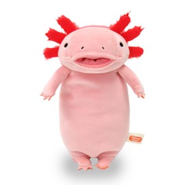 Shinada Global Mochi Series MPUP-0180P Mochi Axolotl Pen Case, Stuffed Animal, 3.5 x 3.1 x 7.1 inches (9 x 8 x 18 cm), Pink