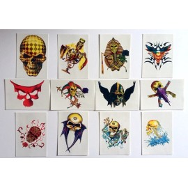 Alchemy Carta LTD -  Gothic Skulls series 2 - 12 vending temporary tattoos