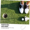 BESPORTBLE Putting Cup Rings Durable Plastic Golf Accessories for Training