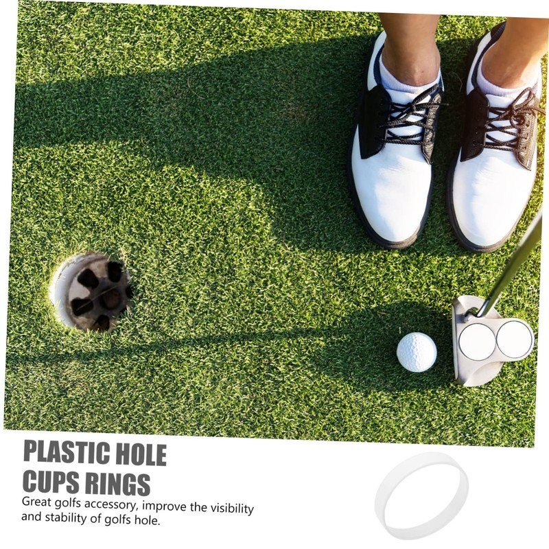 BESPORTBLE Putting Cup Rings Durable Plastic Golf Accessories for Training