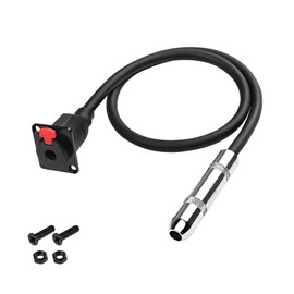 XMSJSIY D-Type 6.35mm 1/4" TRS Panel Mount Stereo Audio Connector Cable 6.35mm TRS Female Socket to Female Speaker Headphone Adapter Extension Cord -0.5M/1.6FT