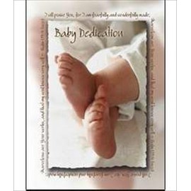 Baby Dedication Certifcate - 5x7 folded, Premium, Full Color (pack of 6)