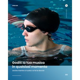 Guudsoud Waterproof Swimming Headphones Bone Conduction Built-in MP3 Memory 32G