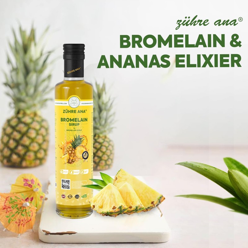 Zühre Ana Bromelain Syrup - With Bromelain, Coenzyme Q10, Mate