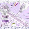 12 Rolls Lavender Washi Tape Purple Floral Decorative Tape Great