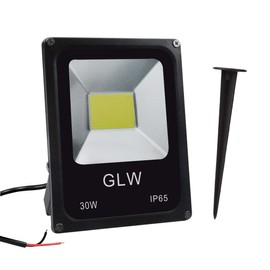 GLW 12V~60V 30W LED Flood Light Outdoor Waterproof IP65 Super Bright Outdoor Light LED Energy Saving Work Light 6000K 2700LM Daylight White 150W Halogen Lamp Equivalent