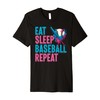 Eat Sleep Baseball Repeat Ice Cream Drip Baseball Pitcher Premium