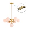 PATIKIL Sloped Ceiling Light Adapter, 5 Pack 180 Degree M10