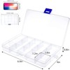 Gebildet Set of 4 Transparent Storage Case Accessory Parts Storage