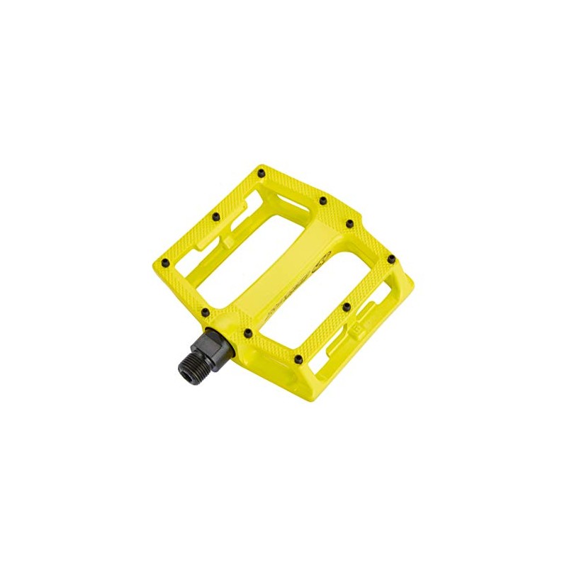 Reverse Super Shape 3D Flat Fahrrad Pedal gelb