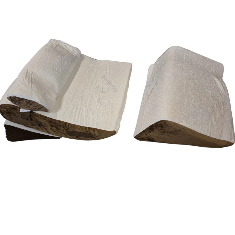 Lunix 4pcs Orthopedic Bed Wedge Pillow Set Post Surgery Memory
