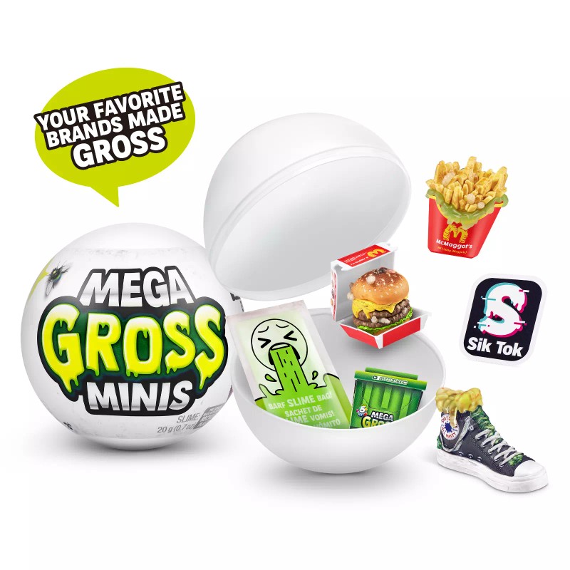 5 Surprise Mega Gross Minis by ZURU Boys Mystery Collectible