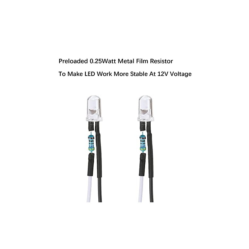 YIXISI YIXISI 100 PCS 3mm LED Diodes Light, Ultra Bright