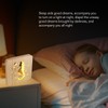 Wooden 3D LED Light Hollow Seahorse Pattern USB Power Supply