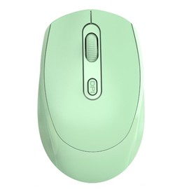 Wireless Mouse Optical 2.4GHz Bluetooth Dual Mode USB Mouse High Accuracy 1600DPI Ergonomic Design Computer Mouse Green
