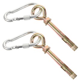 VILLFUL Professional Ceiling Hooks Sturdy Metal Swing Hangers for Hammocks Ceiling Hooks Stainless Steel Easy to Install