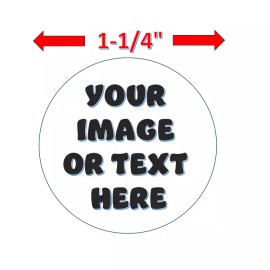 Unbranded 24 CUSTOM ENVELOPE SEALS DECALS LABELS STICKERS GLOSSY PARTY FAVORS 1.25"