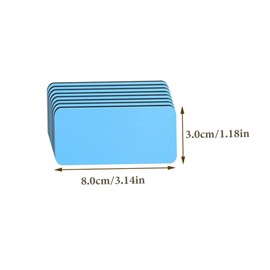 Operitacx Magnetische Etiketten 54 Stück Beschreibbare Trocken Abwischbare Namensschilder für Schule Büro Flexible Magnetetiketten für Kühlschrank Whiteboard