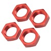 4 Pcs 24mm Wheel Hex Hub Nut Aluminum Alloy High