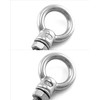 QWORK Threaded Eyebolts, 20 Pack 1/4" x 2" Long 304
