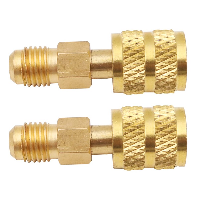 WANGCL R410a Adaptor VAU-20B (1/4SAE to 5/16SAE) Connection Adapter for