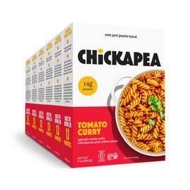 Chickapea One Pot Chickpea Pasta - Creamy Tomato Curry - 7 oz (Pack of 6)