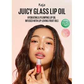 Kaja Juicy Glass Lip Oil | Hydrating, Feel Plumped and Lightweight with Vitamin Tree Fruit Oil for Glass Skin Look | 02 Raspberry Refresher | Vegan, Cruelty-Free