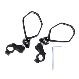 Aluminium Alloy 360° Rotating Bicycle Reflective Rear View Mirror Back Sight Bike Cycling EquipmentBlack
