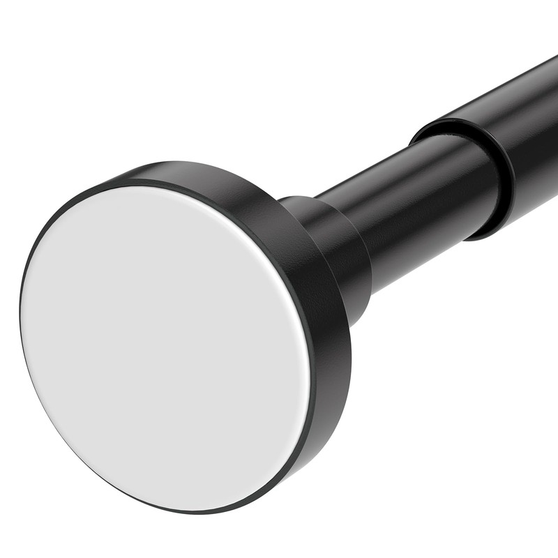 Bonpally Adjustable Tension Curtain Rod, 32-75 Inches Non-Slip Stainless Steel