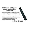 Pro-Graad 7/16 Hex to 1/2 Square Socket Adapter Drive Converter,