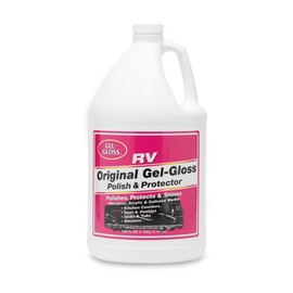 Gel-Gloss Kitchen & Bath Polish w/Carnauba Cleaner Wax Formulation for a Protective Coating - Removes Water Spots, Light Scratches & Stains While Restoring Color & Shine, 1-Gallon