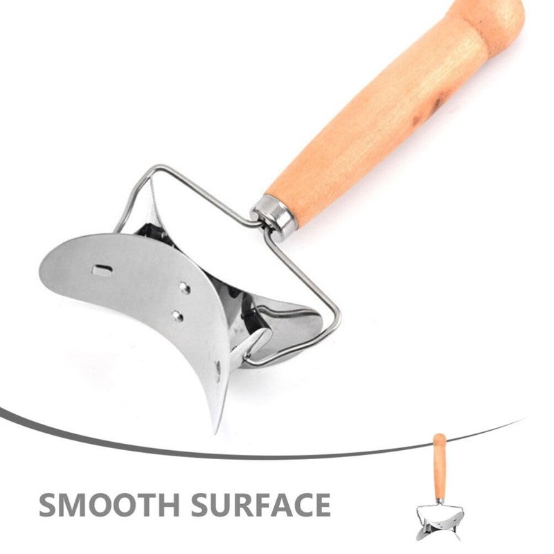 IMIKEYA Stainless Steel Rolling Pastry Cutter Dumpling Wrapper Circle Roller