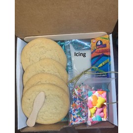 Kids Cookie Decorating Kit – Easter Cookies to Decorate w/Icing, Colored Sprinkles, Colored Candies, Crayons, & More