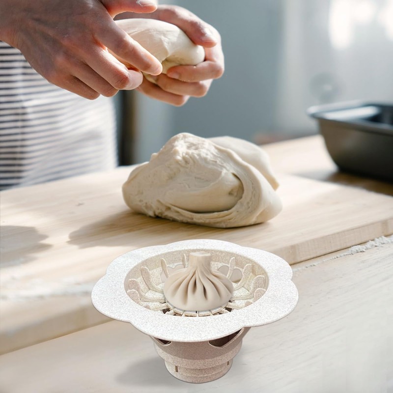 6.6'' Baozi Maker Machine,Food-Grade Material Big Dumpling Bao Bun Mold,Kid