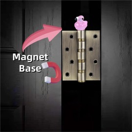 Luminous Flamingo Decorative Hinges Hinge Heads Decorative Topper,Magnetic Hinge Head Home Decoration,Magnetic Hinge Head Toppers Door Hinge Head Home Decoration Door Hinge Heads Decorative 6PCS