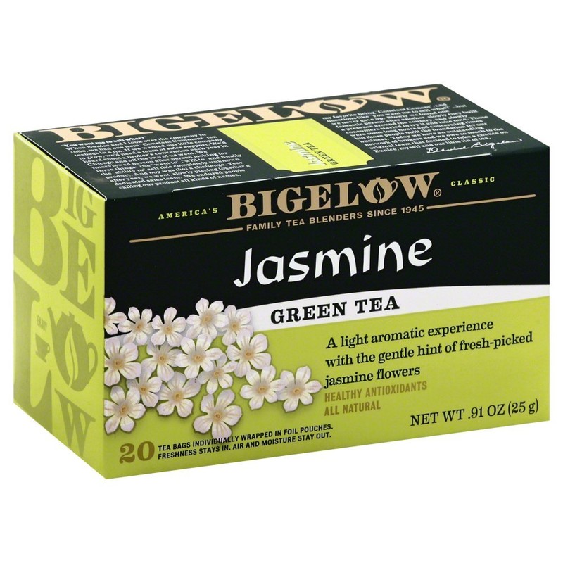 Bigelow Tea Green Jasmine 20 Bags (Pack of 4)